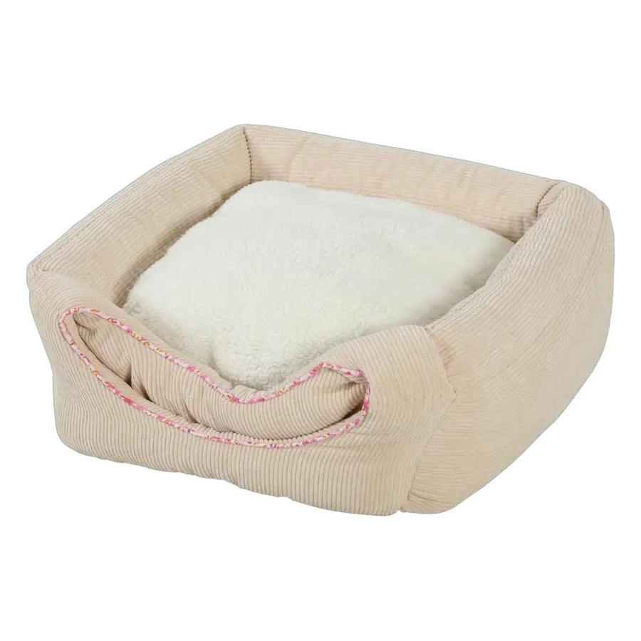 Zolux Bloom 2 in 1 Cube Pet Bed Beige
