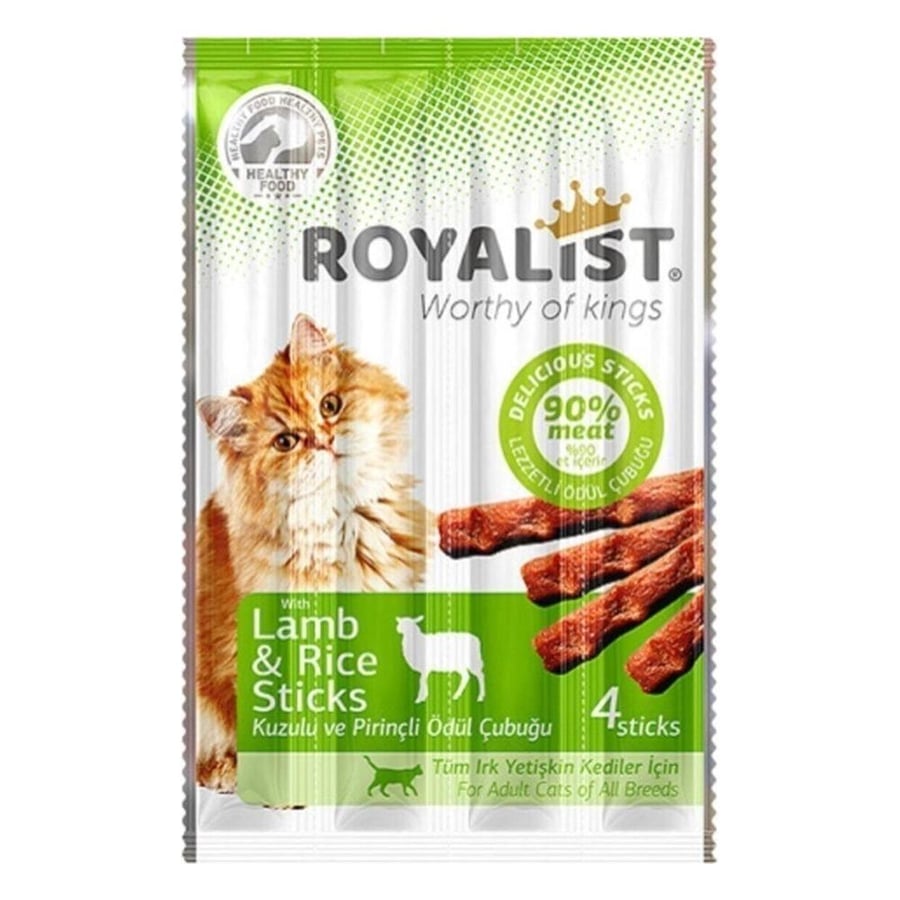 Royalist Cat Lamb & Rice Sticks 4 x 5 g