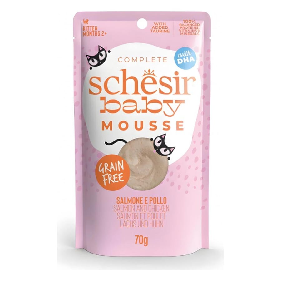 Schesir Pouch Baby Mousse Salmon for Kittens 70g