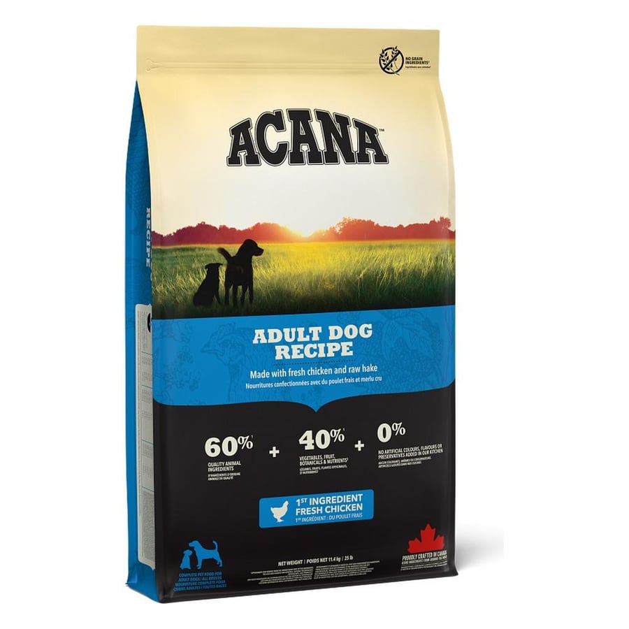 ACANA Adult Dog Recipe With Chicken, 11.4Kg