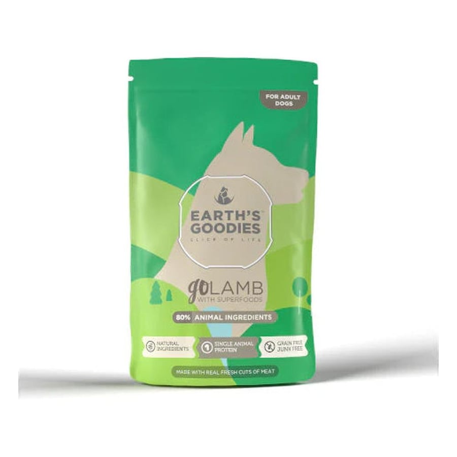 Earth's Goodies goLAMB Dogs, Free Range Lamb with Superfoods for Dogs 150g