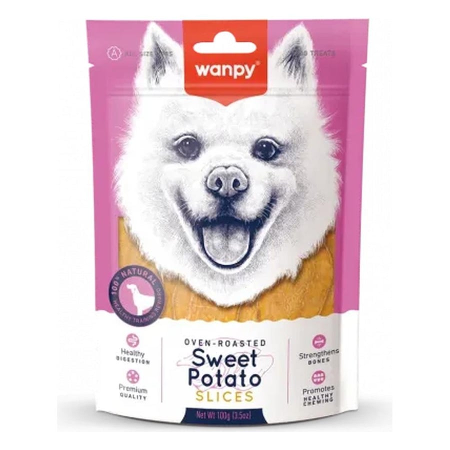 Wanpy Sweet Potato Slices for Dogs, 100g