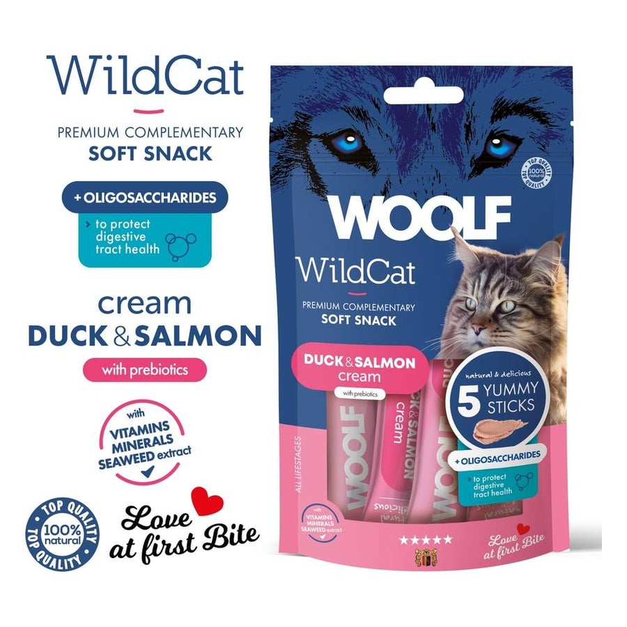 WOOLF WILDCAT Cream Tuna & Salmon 350g