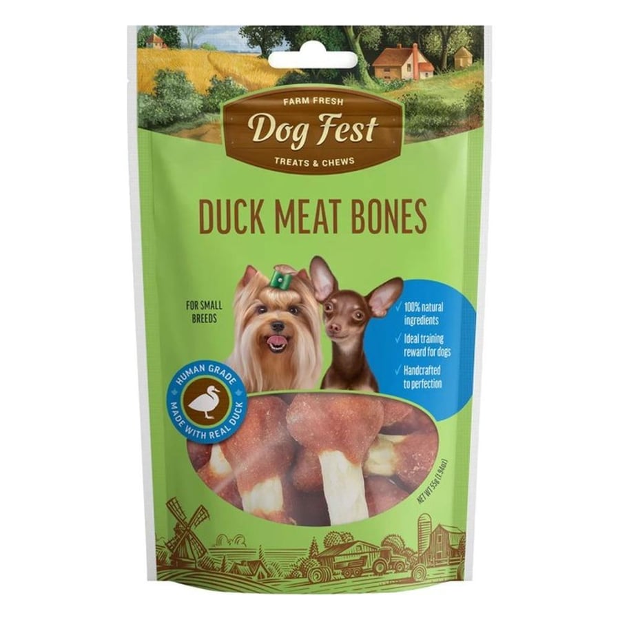 Dogfest Duck meat bones 55g