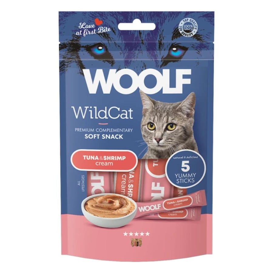 WOOLF WILDCAT Cream Tuna & Shrimp 350g
