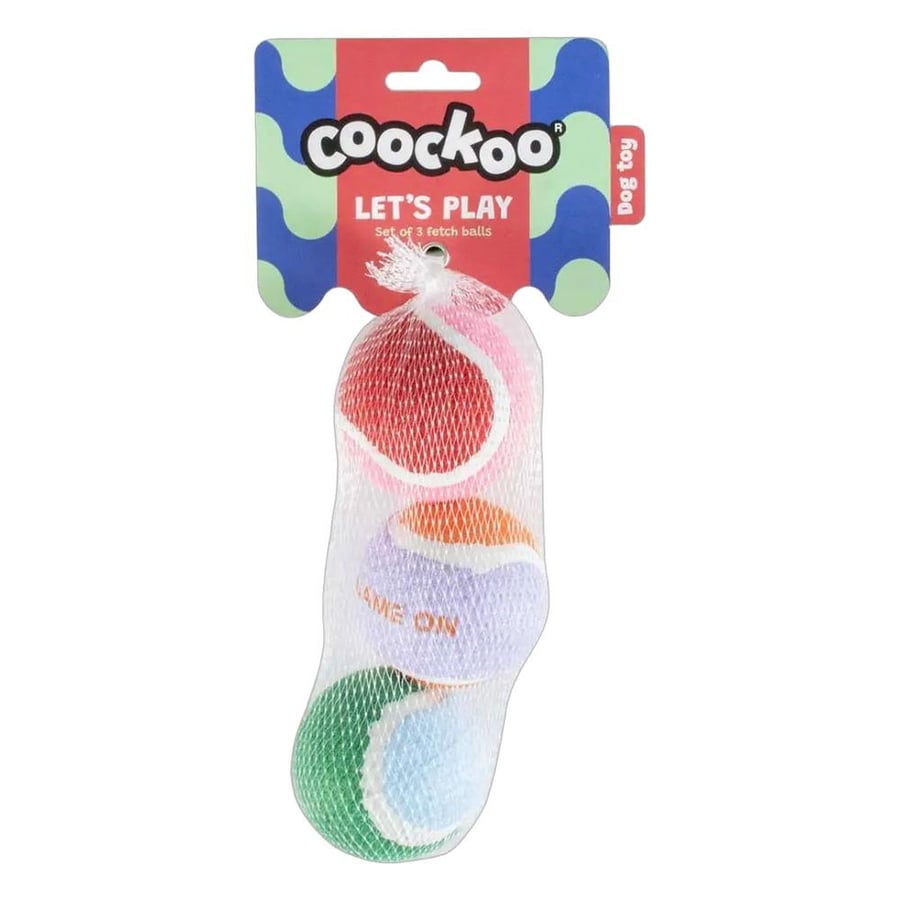 Coockoo Tennisballs Let's Play 6.4cm Multicolour