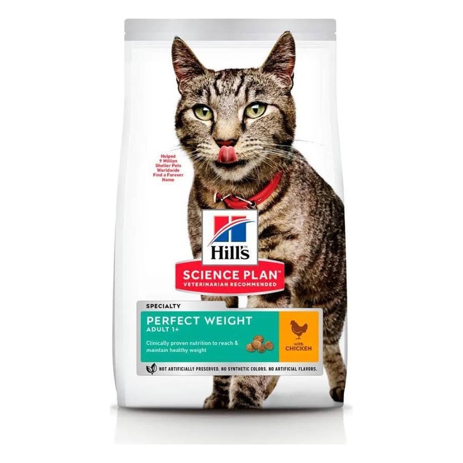 Hills Perfect weight Adult Cats with Chicken 2.5kg