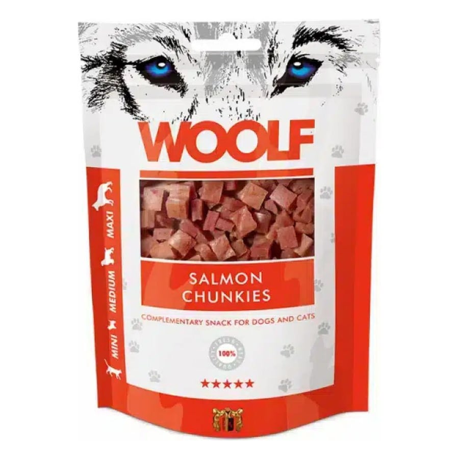 Woolf Salmon Chunkies, 100g
