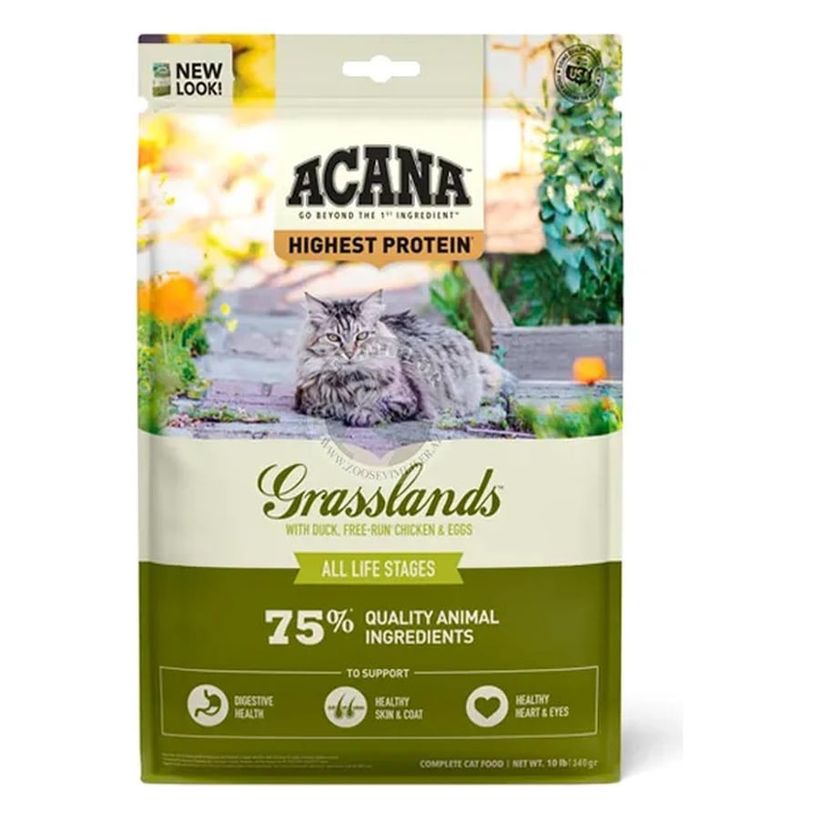 Acana Grassland Dry Food Poultry for Cats 340g
