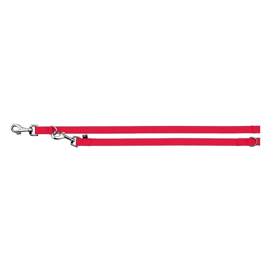 Classic adjustable leash XS–S: 2.00 m/15 mm red