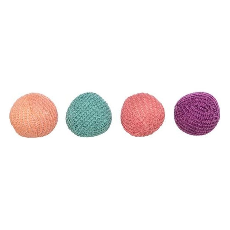 Knitted balls for cats 2 pcs 4.5cm