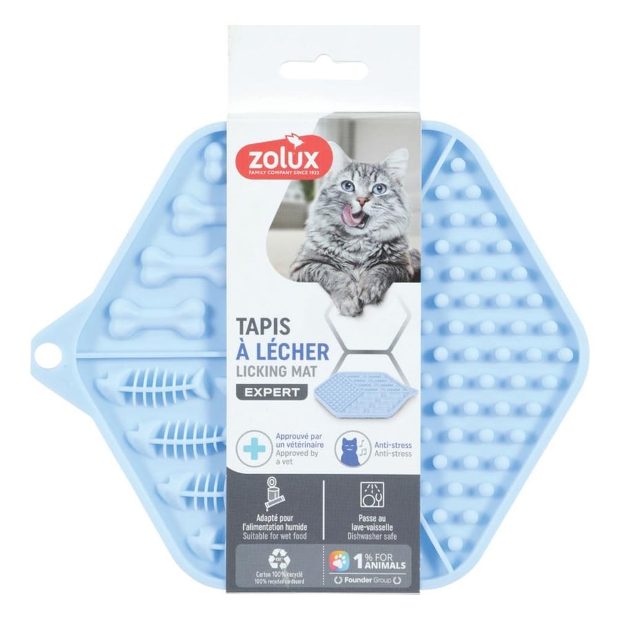Zolux Silicone Cat Licking Mat Blue