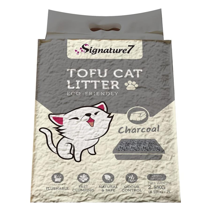 S7 Charcoal 2mm Tofu Cat Litter 2.5kg (7L)