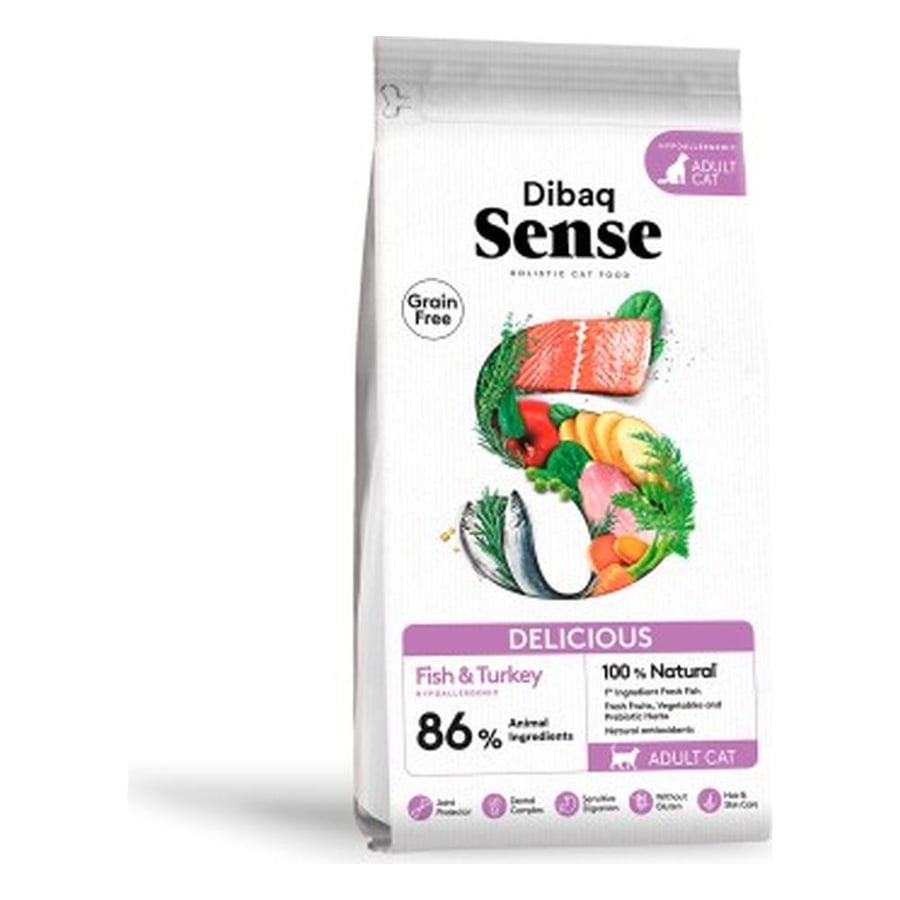 DIBAQ SENSE - CAT DELICIOUS FISH & TURKEY (1.5KG)