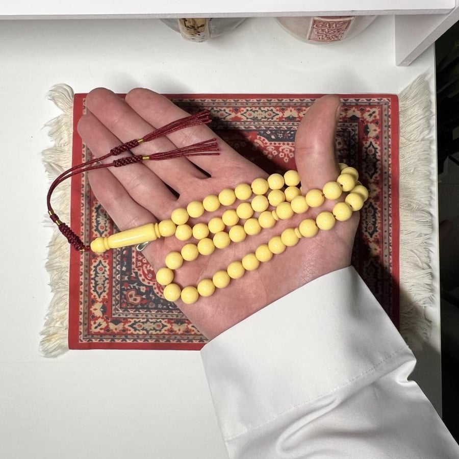 بكلايت حياكة يدوية -  كريمي