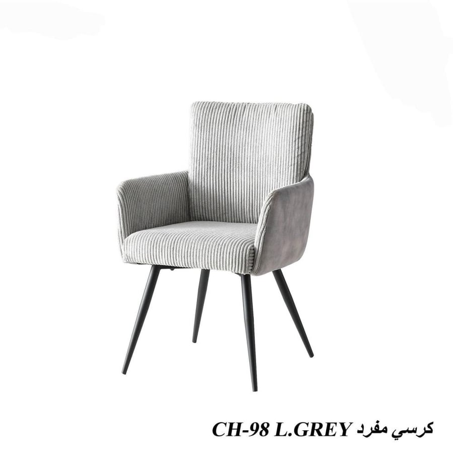 Single velvet chair with comfortable design, various colors