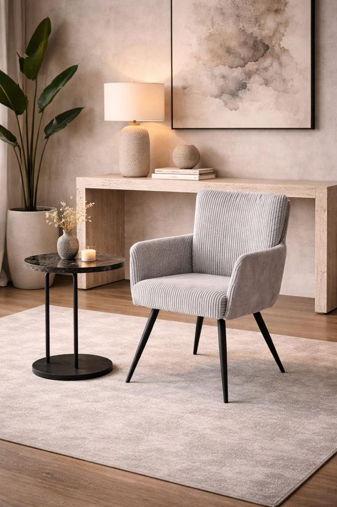 Single velvet chair with comfortable design, various colors