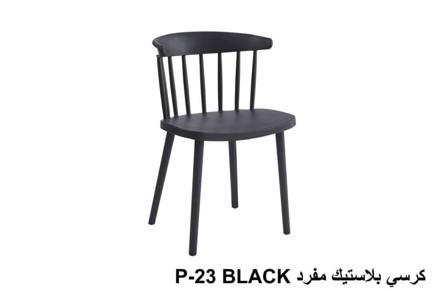 كرسي بلاستيك متعدد الألوان تصميم عصري ومتين للمنازل والكافيهات