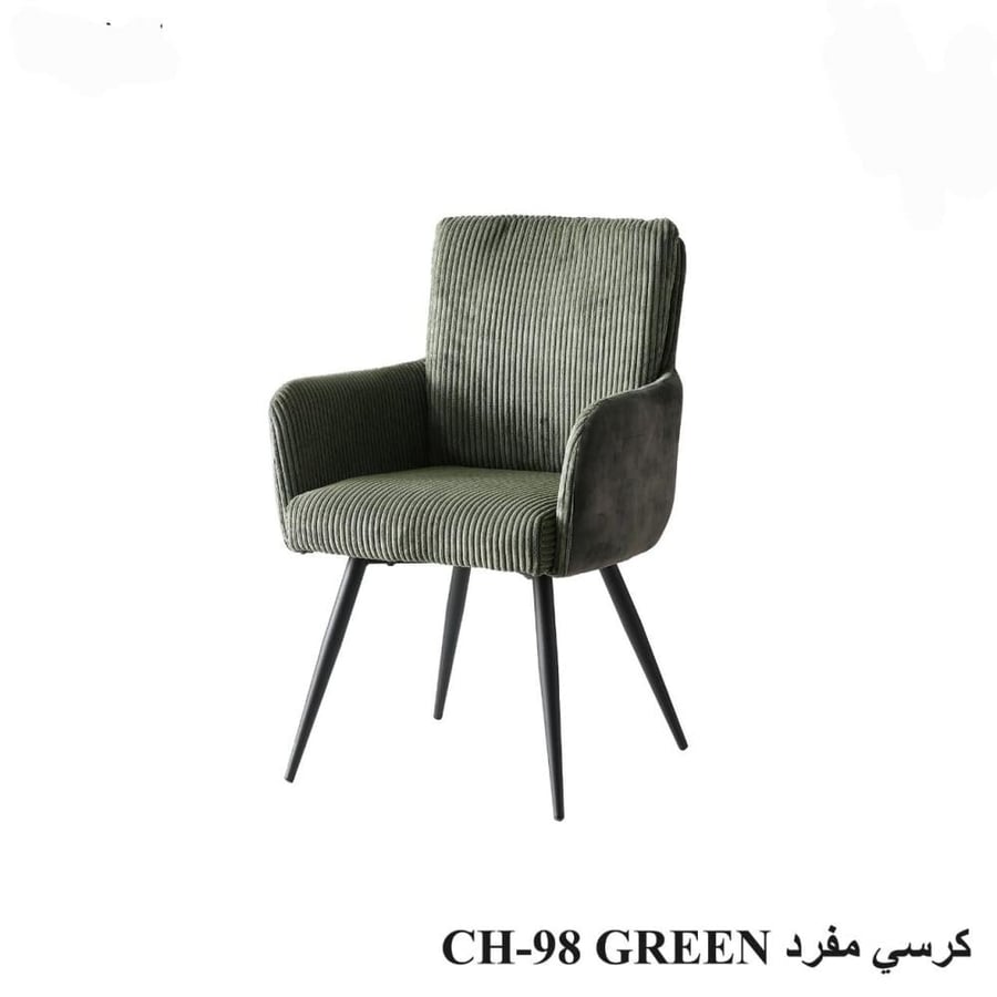 Single velvet chair with comfortable design, various colors