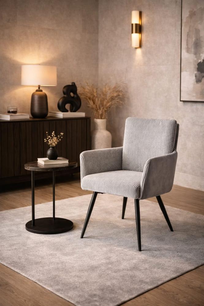 Single velvet chair with comfortable design, various colors