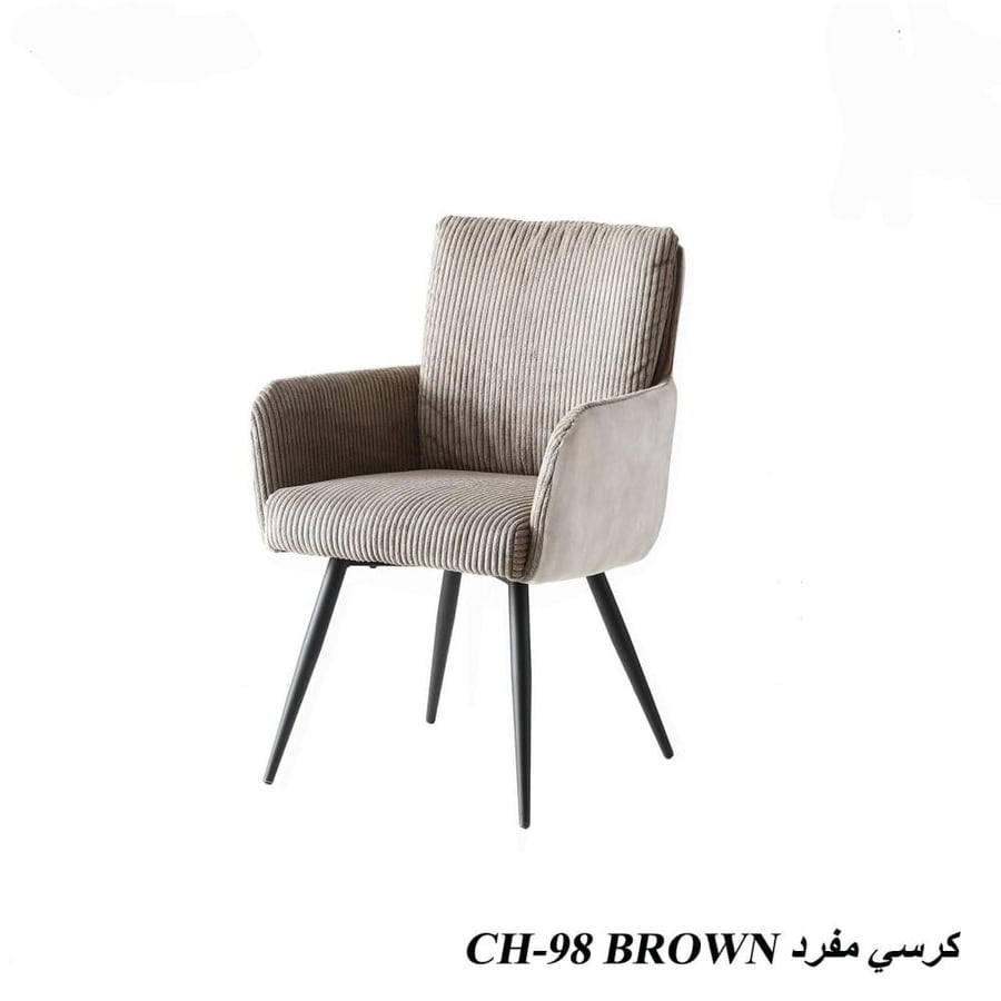 Single velvet chair with comfortable design, various colors