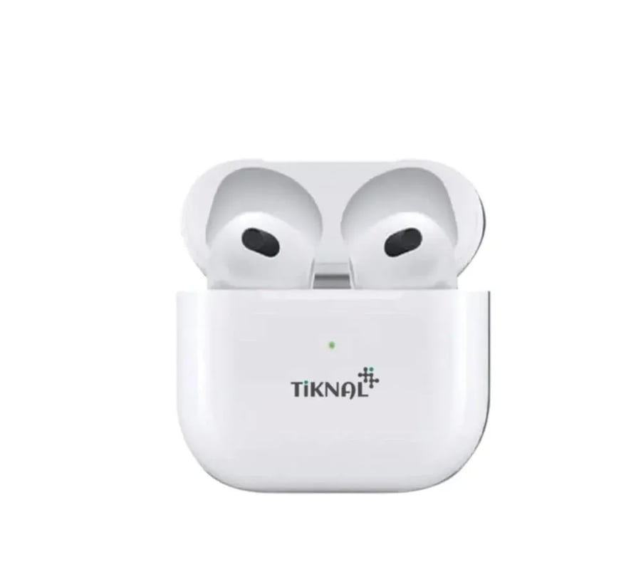 Tiknal Airpods 4 - Dolby Sound, Waterproof, Long Battery - سماعات تيكنال إيربودز 4 - صوت نقي بتقنية دولبي، مقاومة للماء، وعمر بطارية طويل