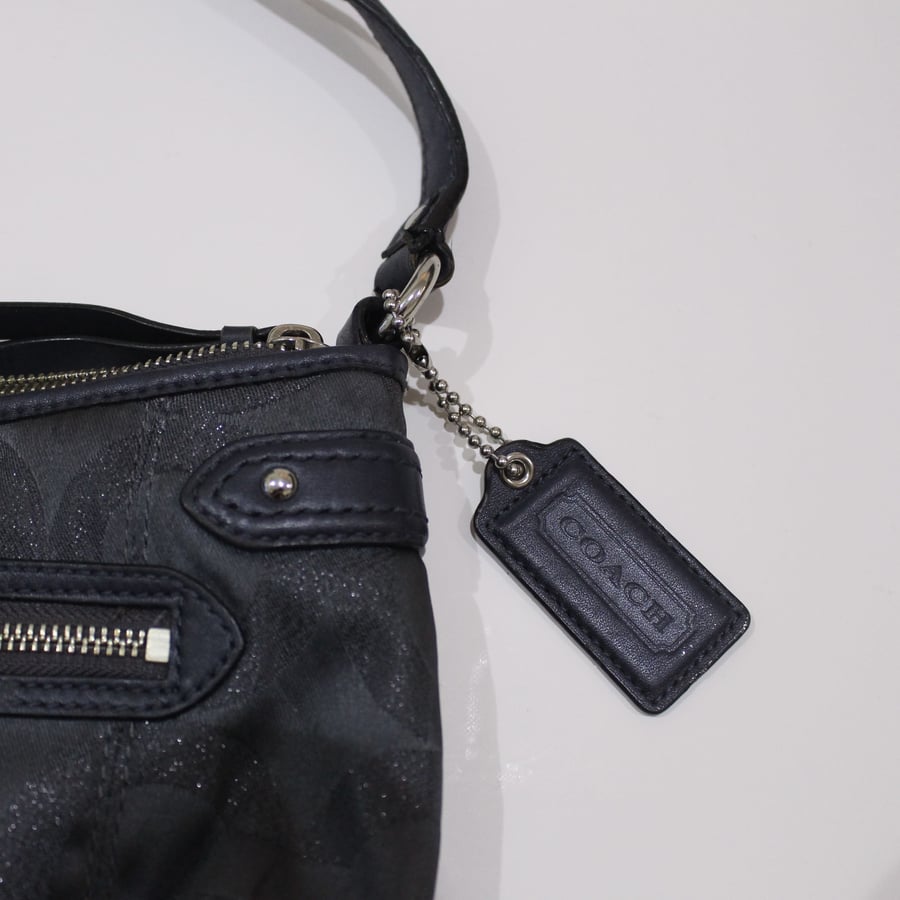 Coach silver shoulder bag