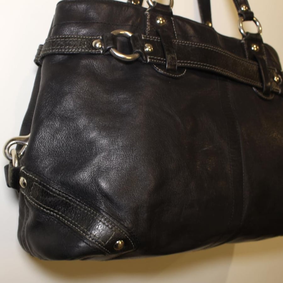 Coach Carly carryall satchel in black