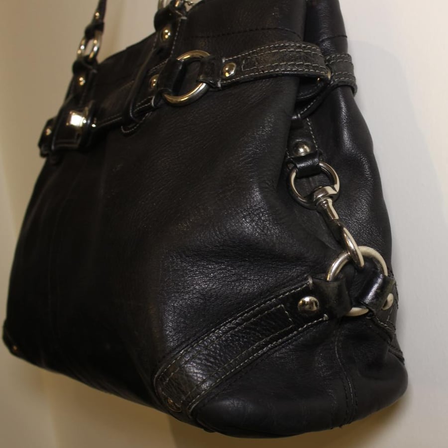 Coach Carly carryall satchel in black