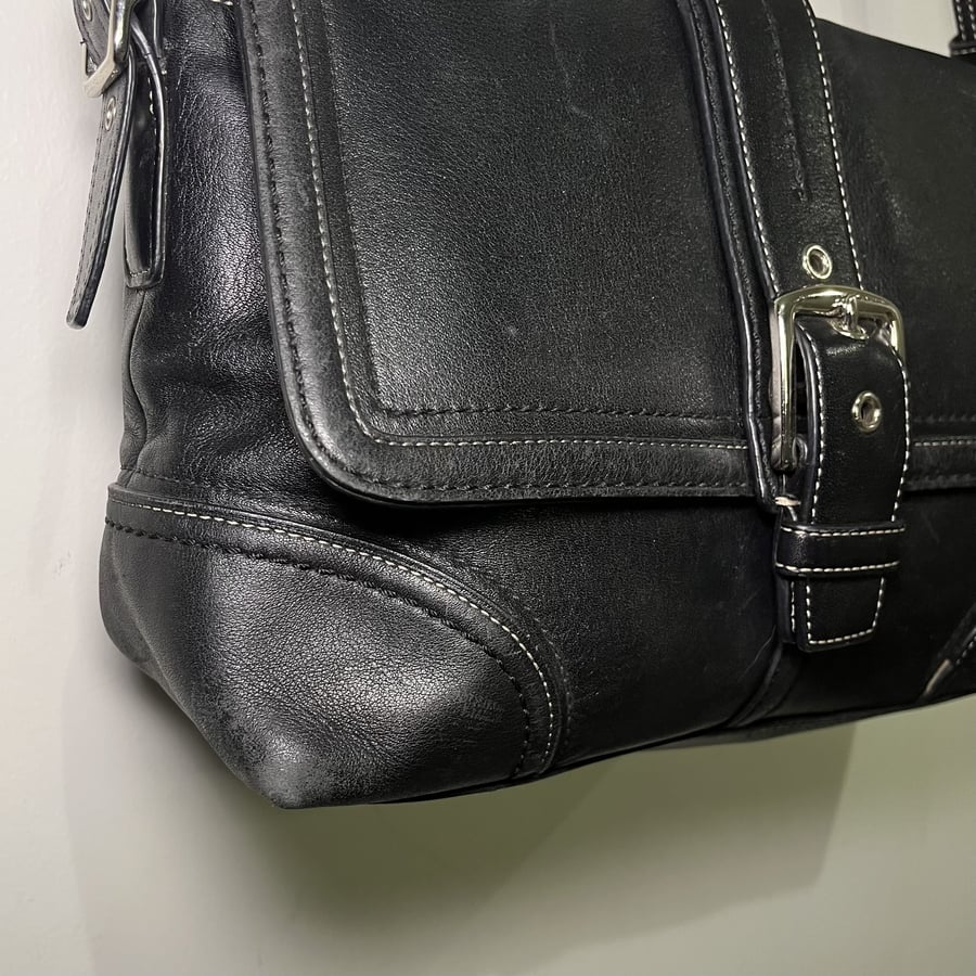 Coach Black Leather Bag