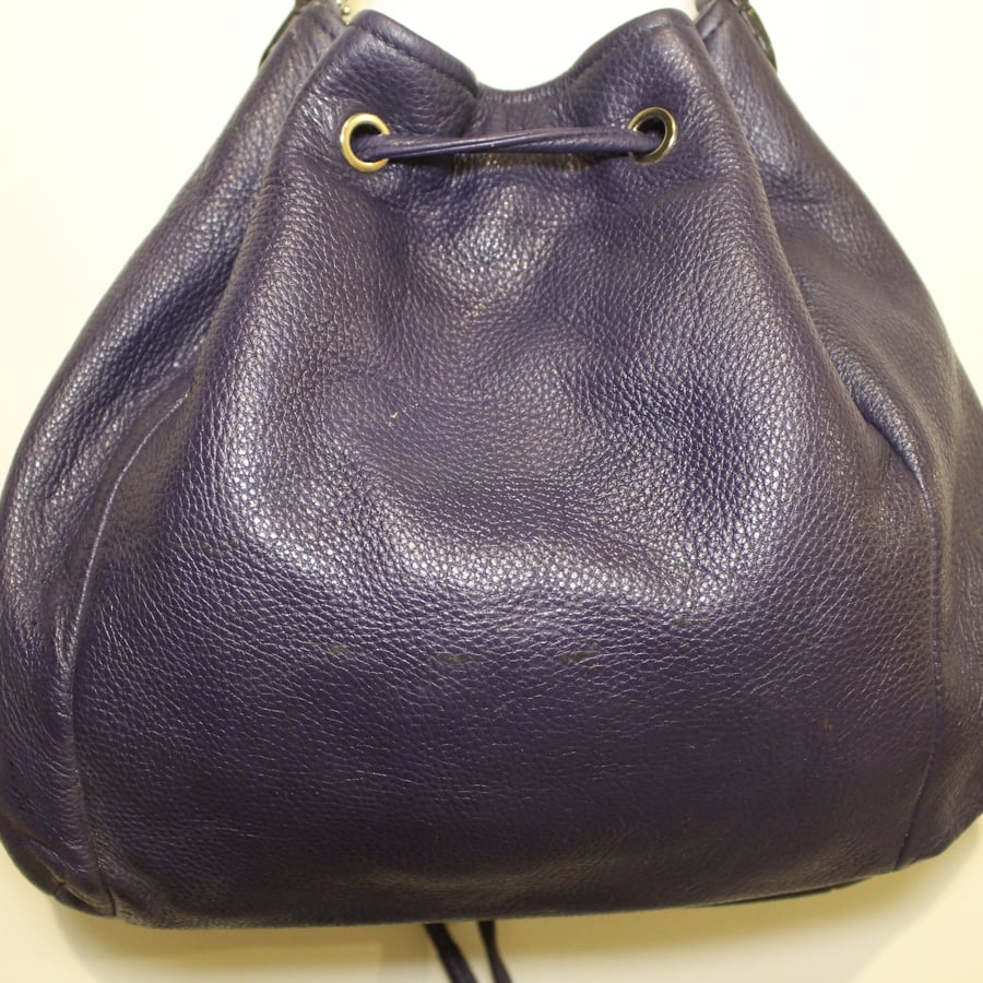 2012 Avery leather drawstring shoulder bag