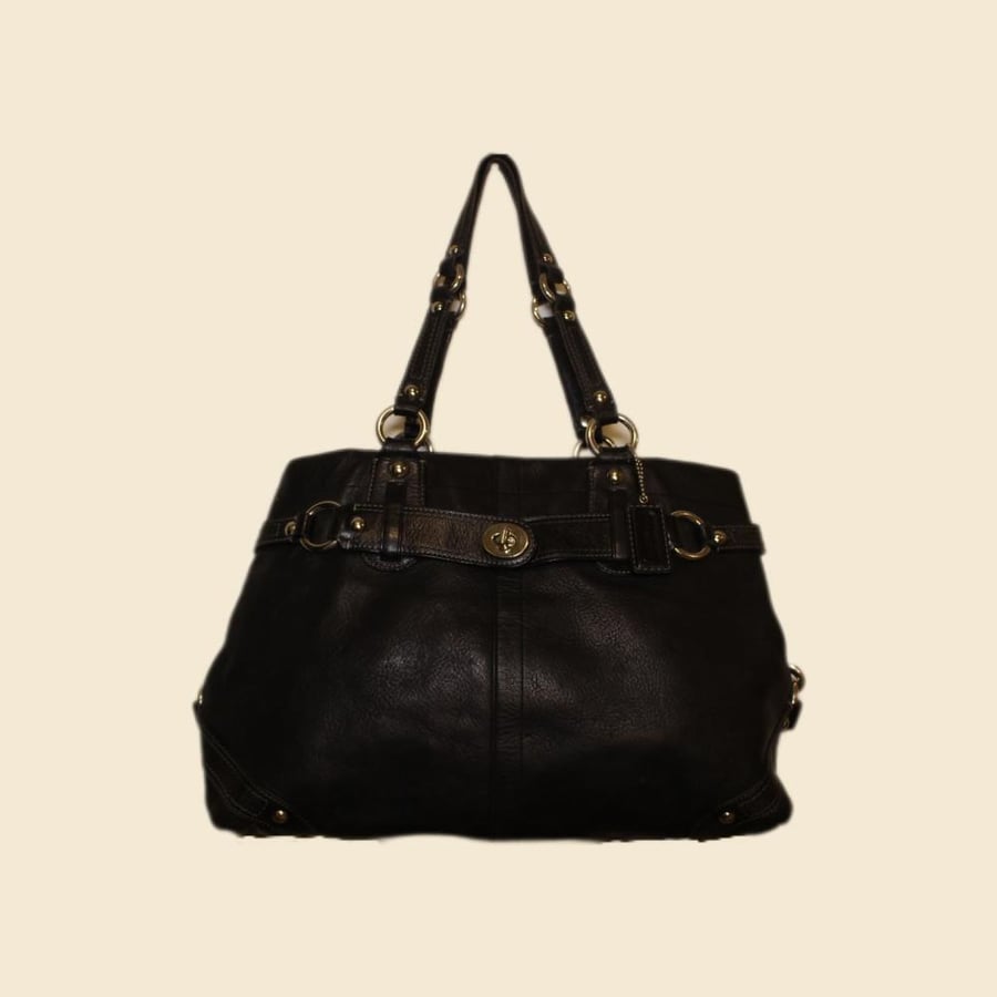 Coach Carly carryall satchel in black