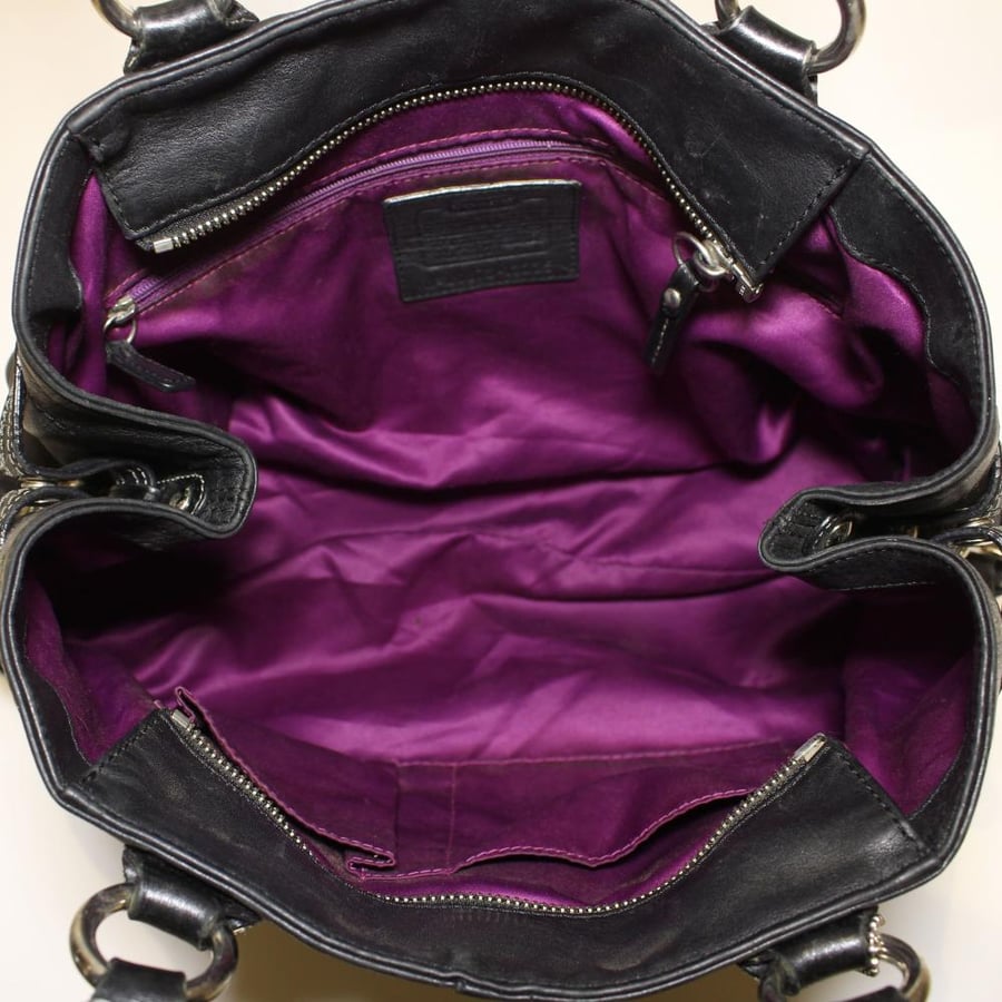 Coach Carly carryall satchel in black