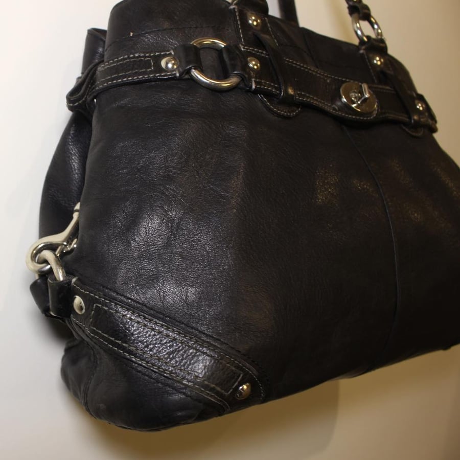 Coach Carly carryall satchel in black