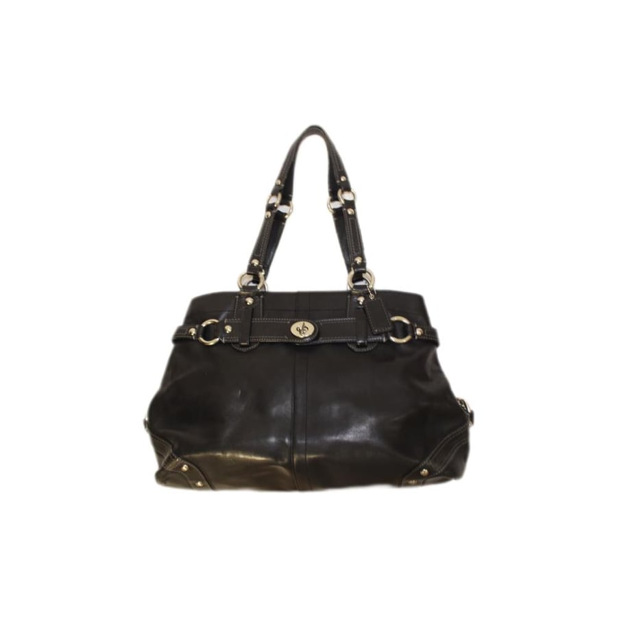 Vintage coach 2004–2006 large black leather tote