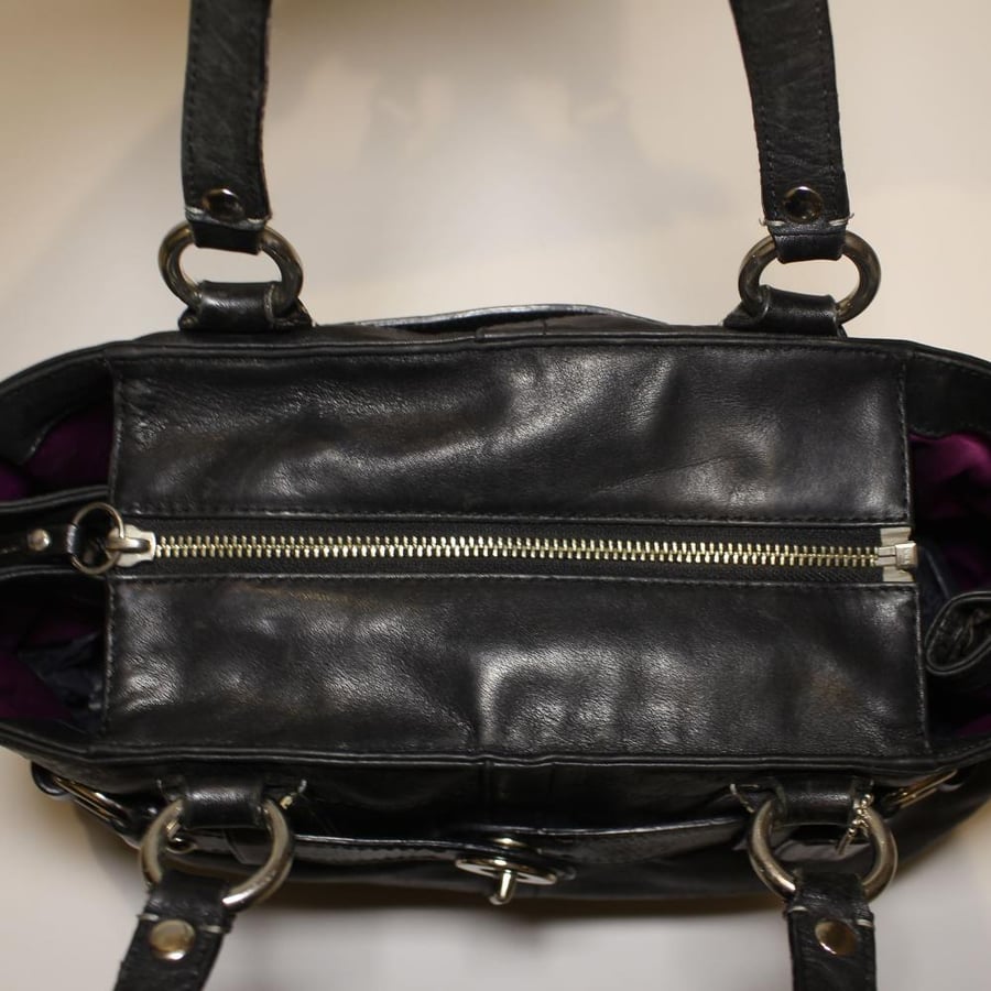 Coach Carly carryall satchel in black