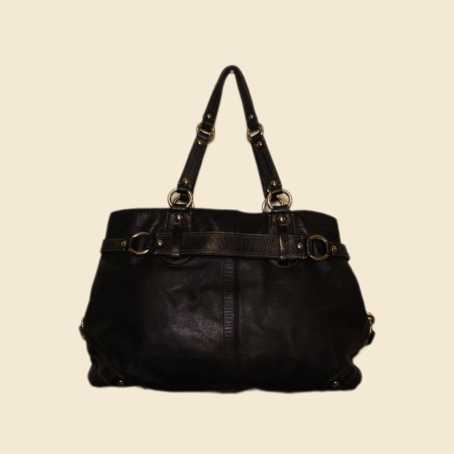 Coach Carly carryall satchel in black