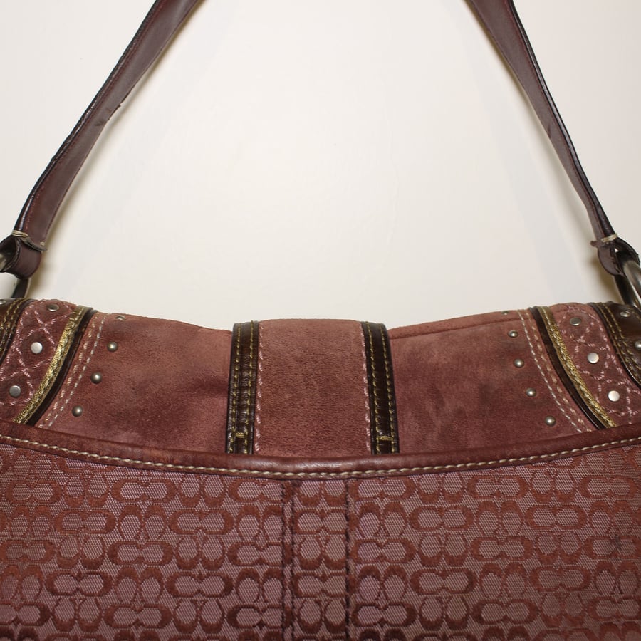 Coach Limited edition Burgundy suede Soho