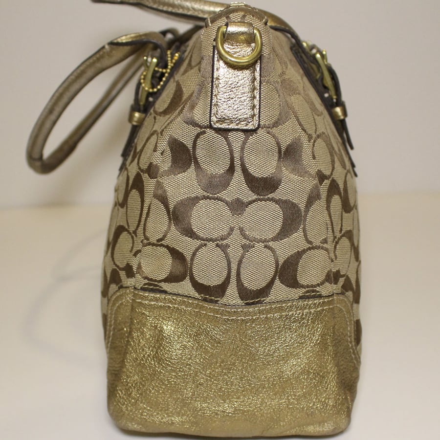 2008 coach Brooke Small Canvas & Leather Hobo