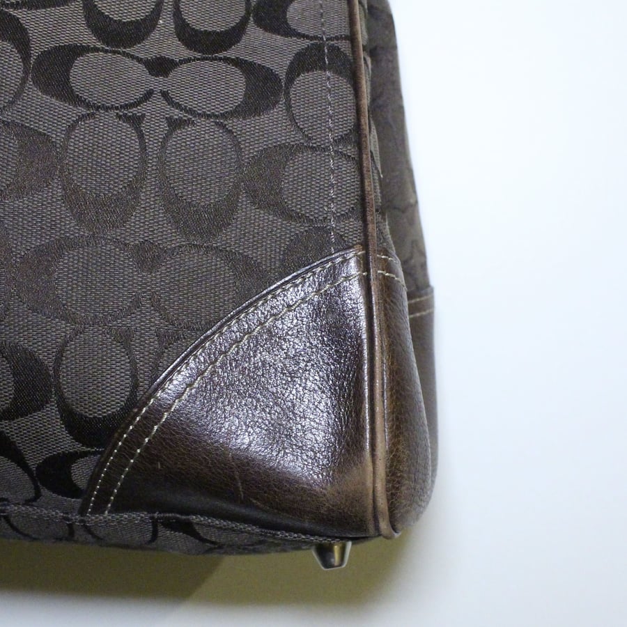 Coach Signature Canvas Leather Hamptons