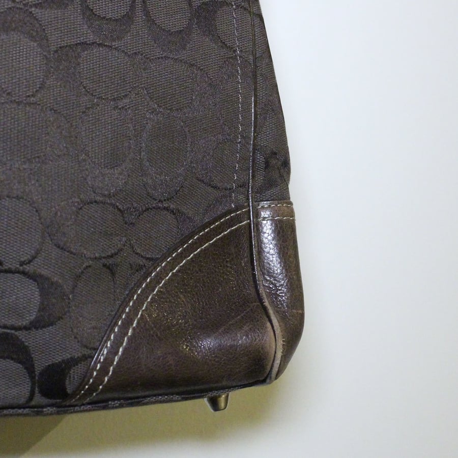 Coach Signature Canvas Leather Hamptons