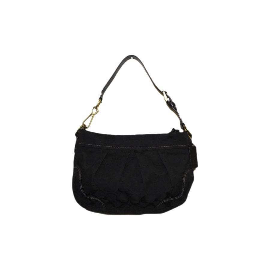2005 coach Signature Fabric Hamptons Jacquard Pleated Shoulder Bag
