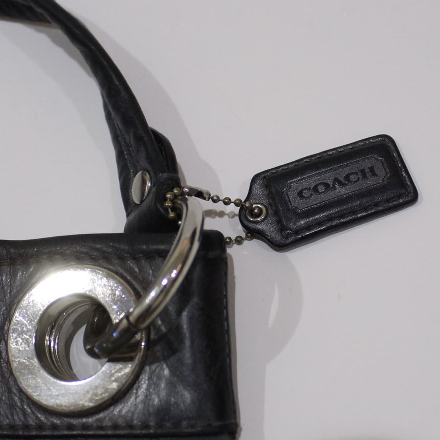 2011 coach Ashley Signature Charcoal Lurex Crossbody Shoulder Bag