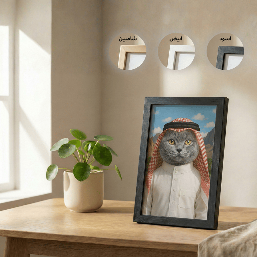 هدية شخصية لمحبي القطط والكلاب بتصميم كانفس بلمسة ابن الصحراء
