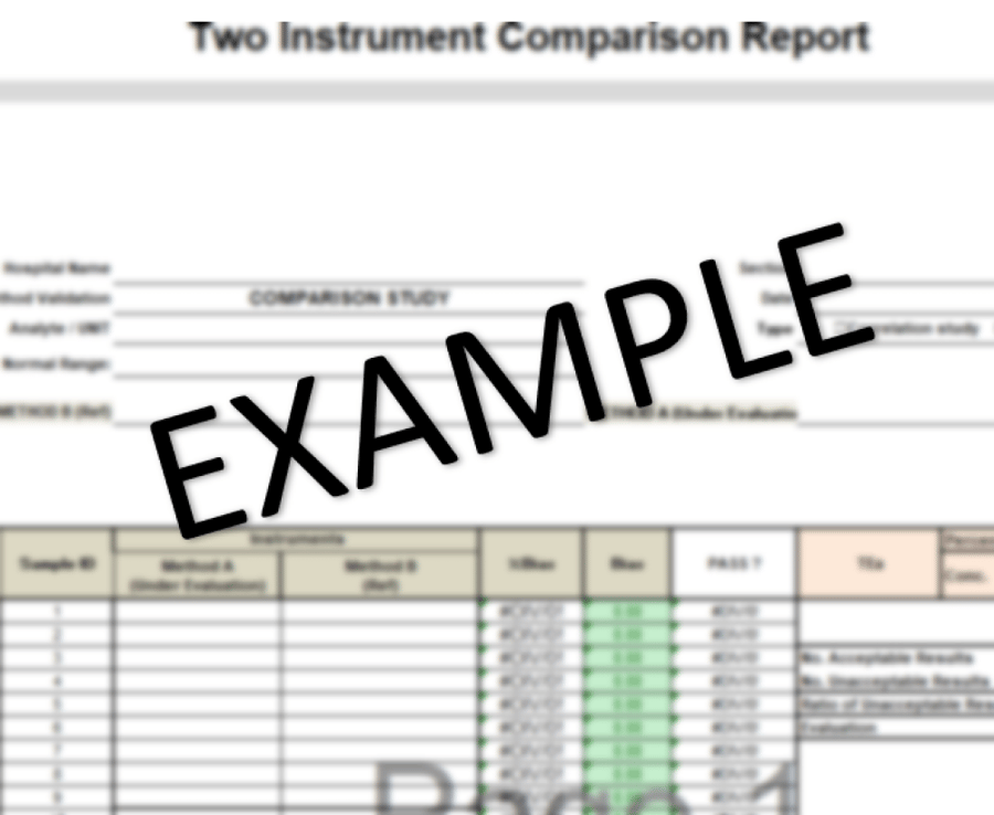 نموذج Two Instruments Comparison Evaluation