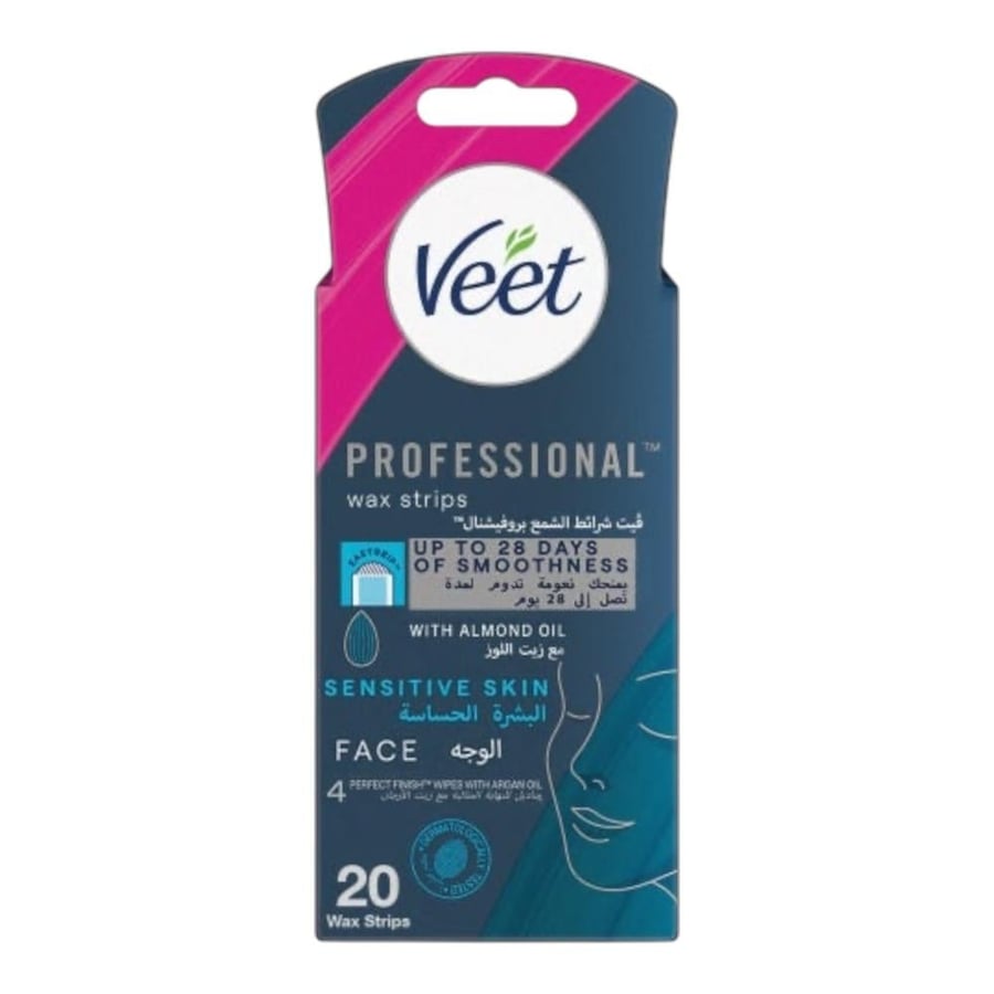شرائح فيت بروفيشنال للوجه – Veet Professional Wax Strips Face