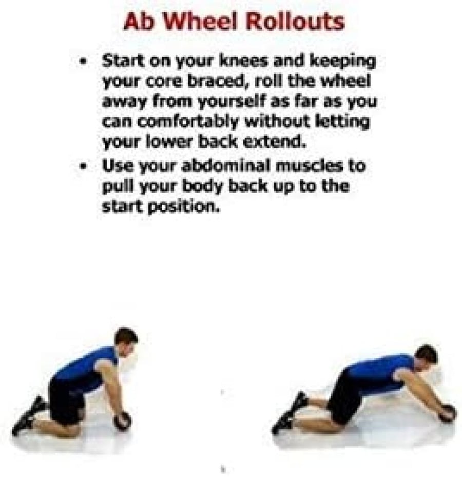 جهاز تمارين البطن مع مسند Ab Abdominal Exercise Roller Wheel Blue