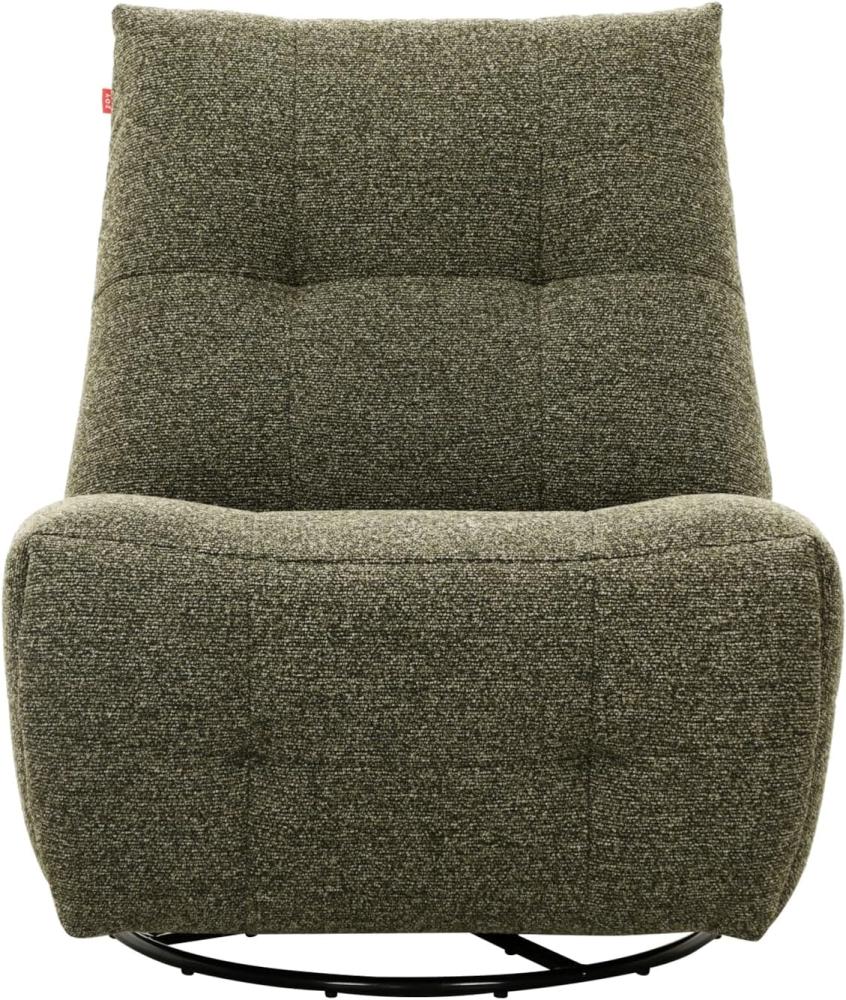 كرسي استرخاء هزاز ودوار (زيتي) | Glider & Swivel Recliner Chair (Green)