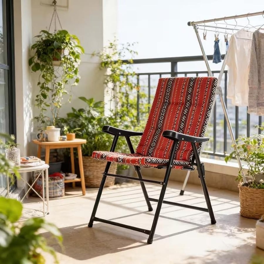 كرسي رحلات قابل للطي تراث سعودي Heavy Duty Folding Camping Chair SKT1