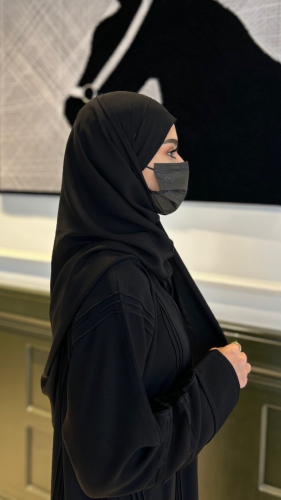 طرحتين ربط+نقابين مبطن حرير .